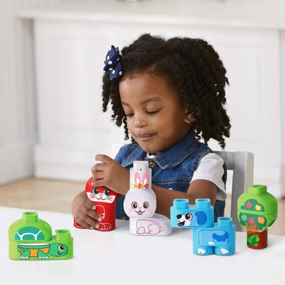 Leapfrog Leap Builders Blocks Pet Pals 27 Pieces For Age 2+ New in Box - Picture 10 of 16